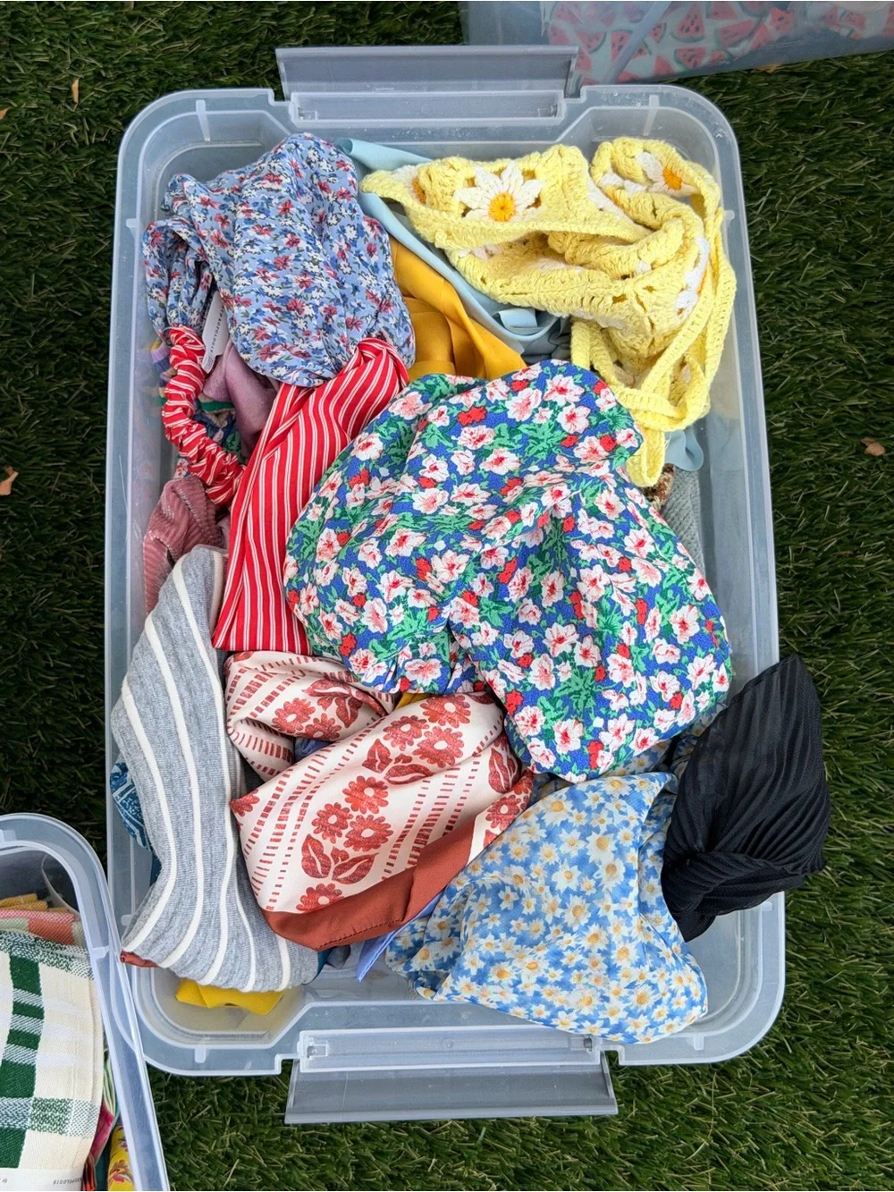Kids Hair Scrunchie Set - Mint, Blue, Gray, Orange & More